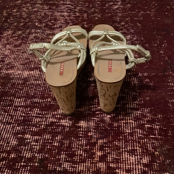 Prada size 7 strappy platforms - Picture 3 of 3